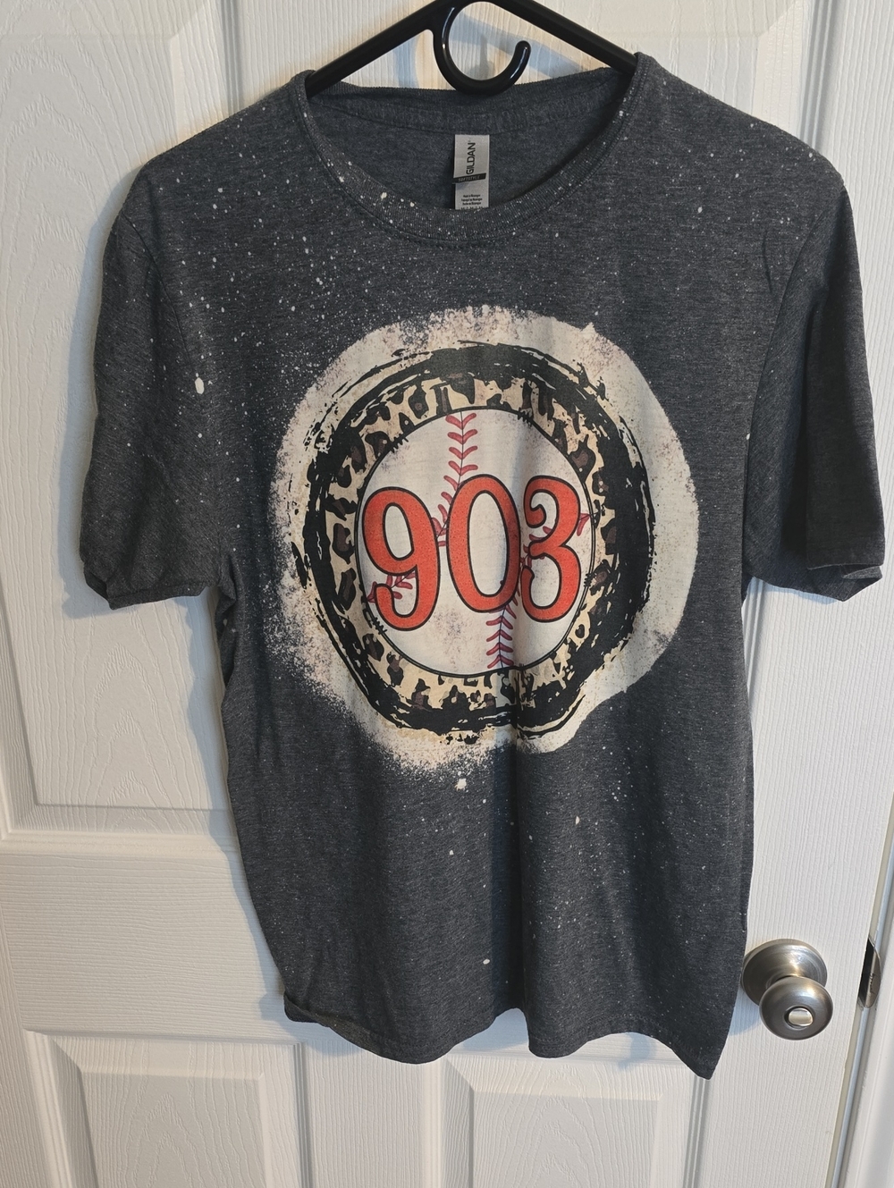 903 Baseball Graphic Tee - Charcoal